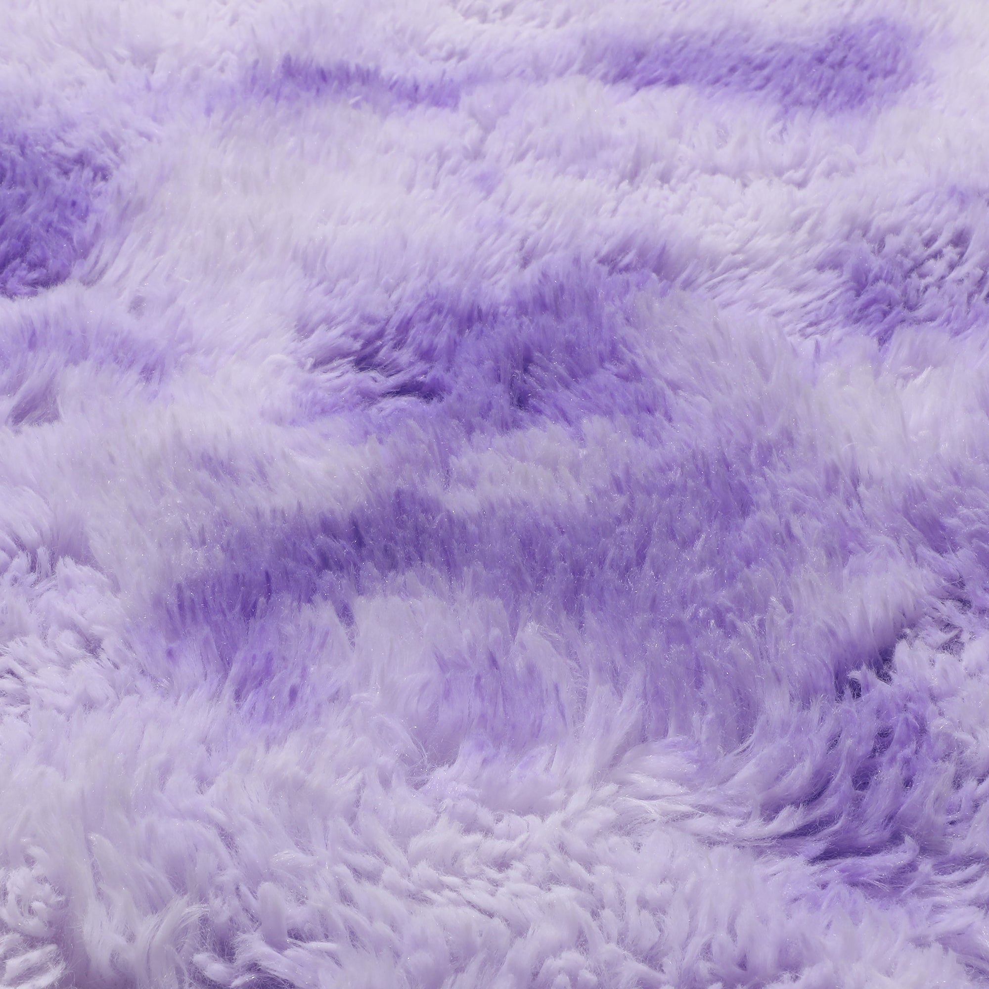 Soft & Plush Modern Home Decor Tie-Dyed Purple Round Area Rug