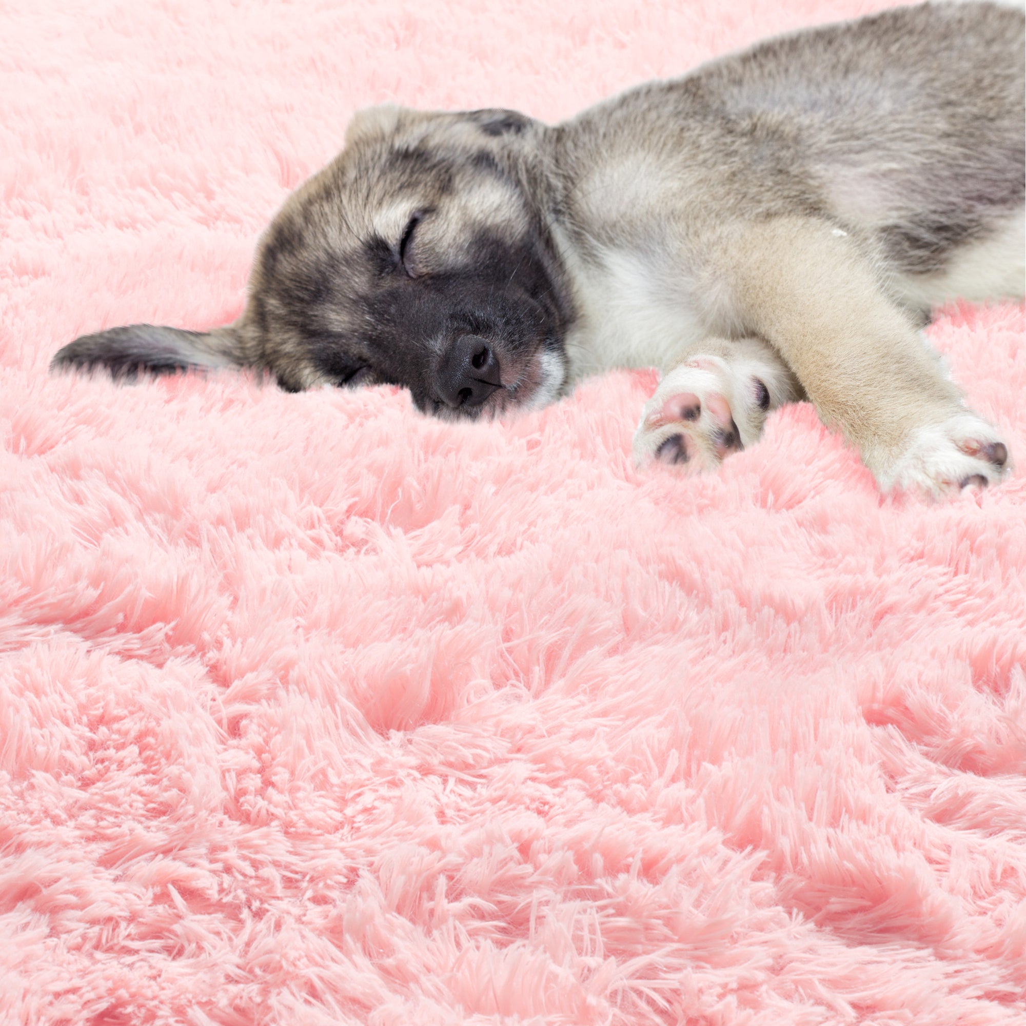 Super Soft Nursery Room Pink Round Area Rug