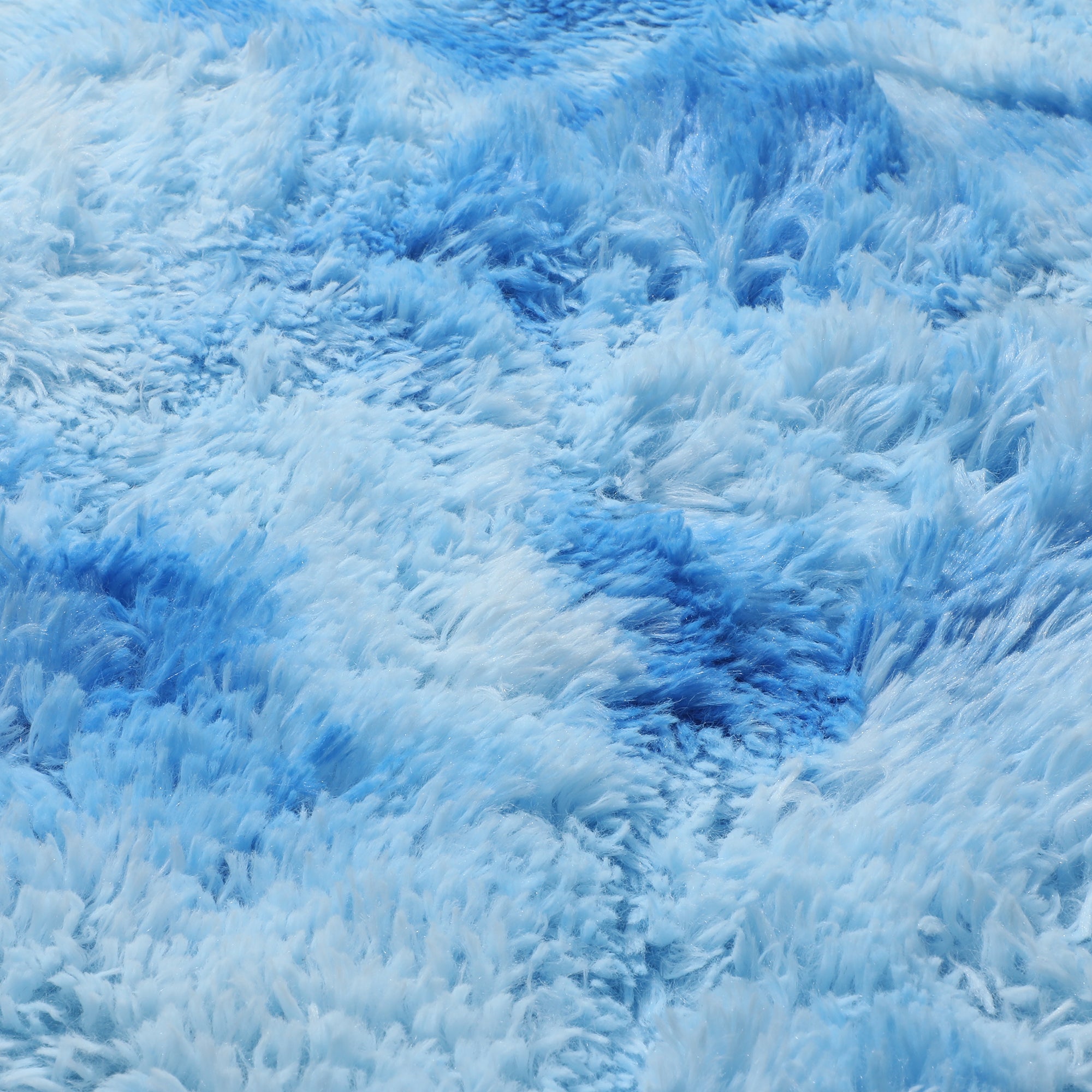 Ultra Soft Modern Indoor Sky Blue Round Area Rug for Kids Girls Teen Room