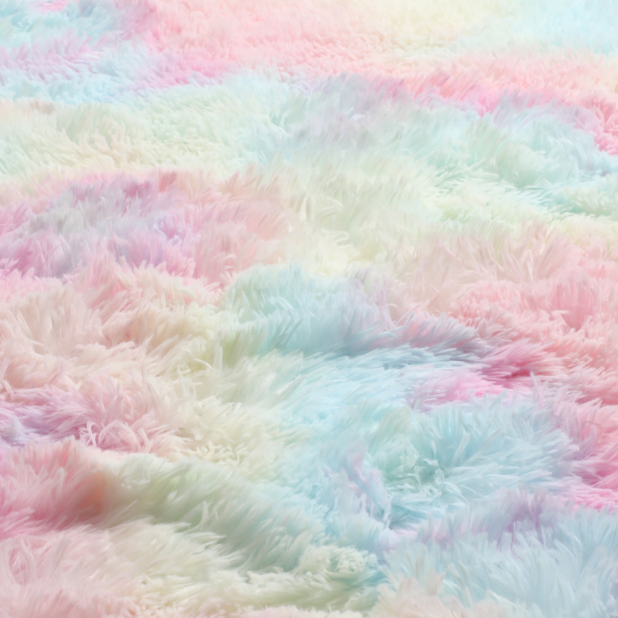 Kawaii Room Decor Rainbow Round Area Rug