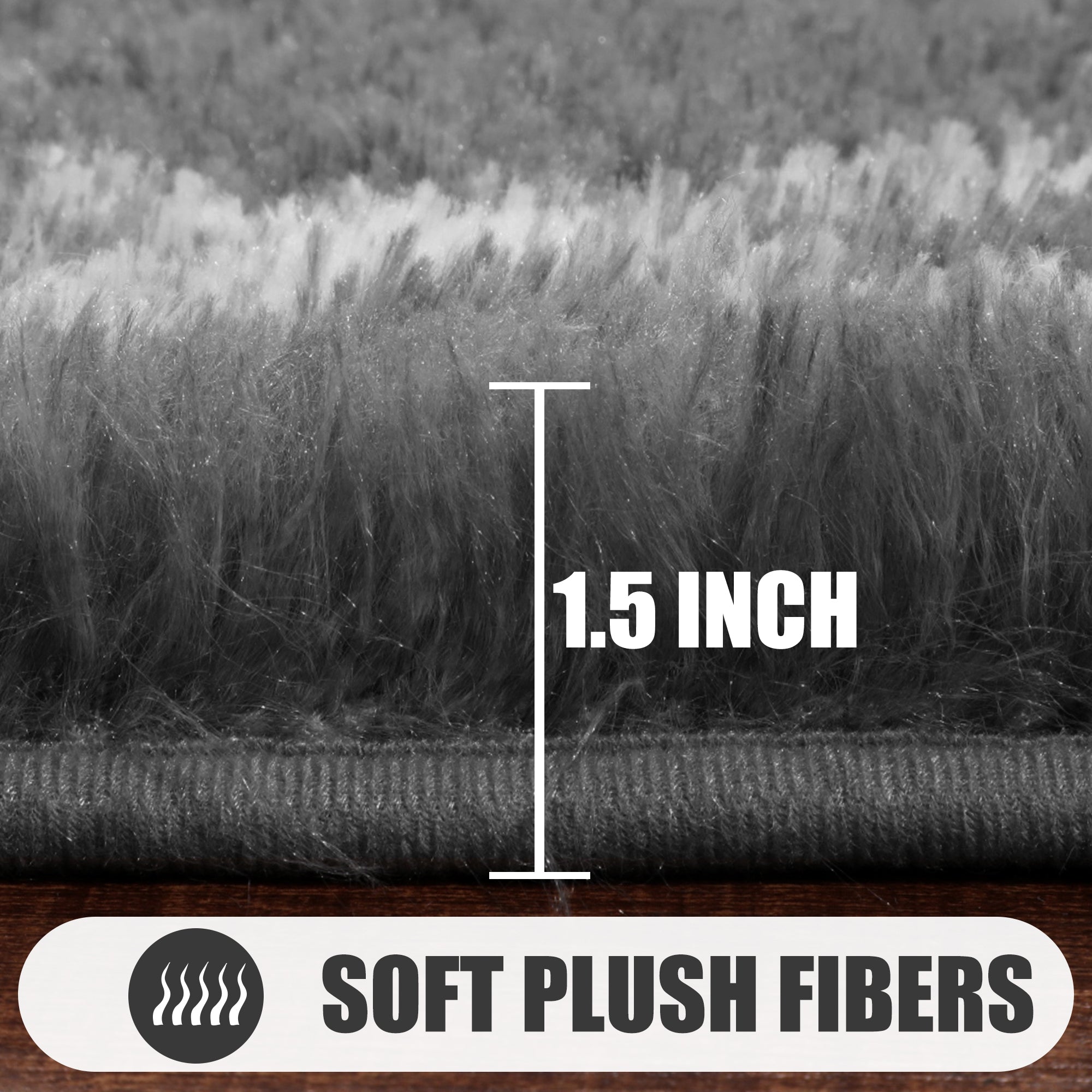 Moroccan Area Rug for Bedroom Living Room, Grey and White Rug