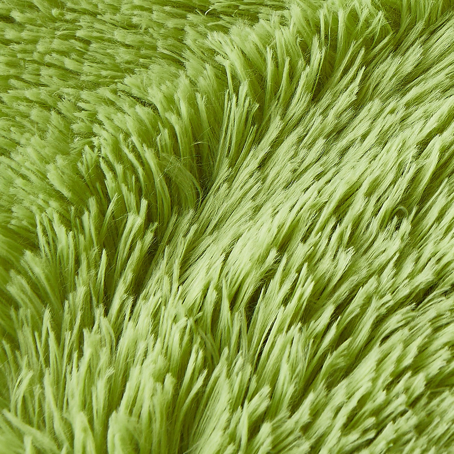 Soft Grass Green Modern Round Area Rug